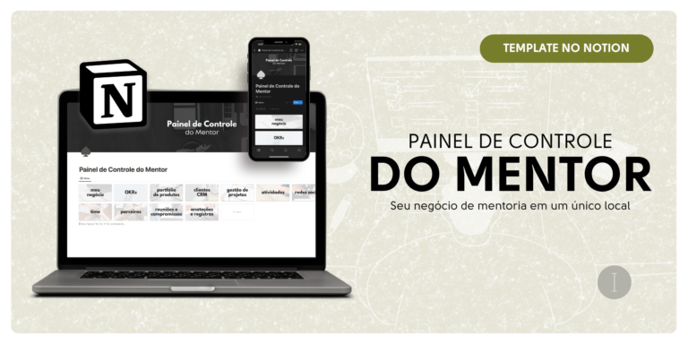 Banner - Painel de Controle do Mentor - Notion - Irwin Ronacher