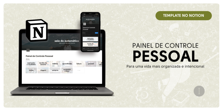 Banner - Painel de Controle Pessoal - Notion - Irwin Ronacher